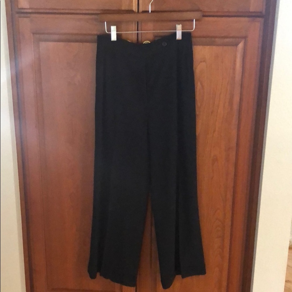 Black cuffed Alexander McQueen black pants